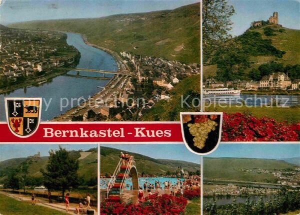 Bernkastel-Kues Fliegeraufnahme Moselpartien Freibad Mi