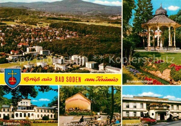 Bad Soden Taunus Fliegeraufnahme Brunnentempel Inhalator