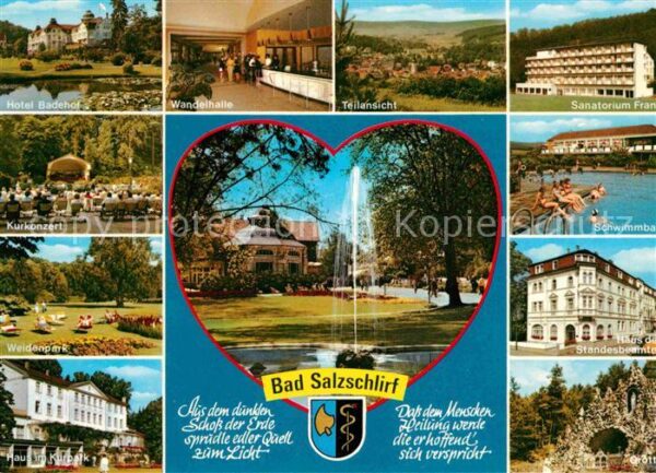 Bad Salzschlirf Hotel-Badehof Wandelhalle Freibad Grott