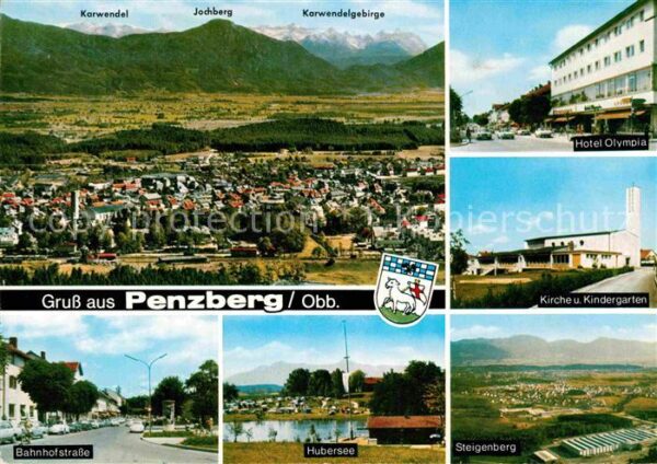 Penzberg Hotel Olympia Fliegeraufnahme Steigernb