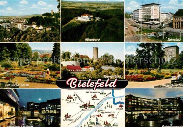 Bielefeld Fliegeraufnahme Hüneburg Zahnplatz Bota
