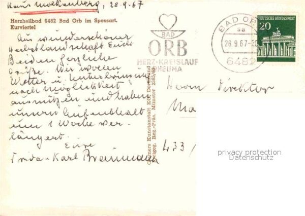 Bad Orb Fliegeraufnahme mit Kurviertel – Bild 2