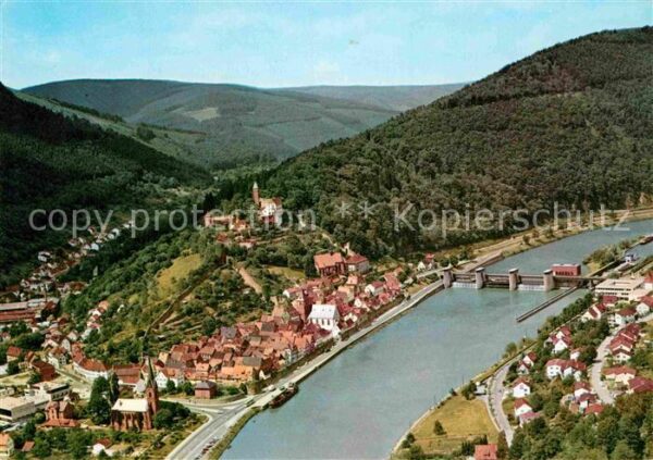 Hirschhorn Neckar Fliegeraufnahme