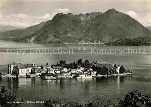 Isola Bella Lago Maggiore Fliegeraufnahme