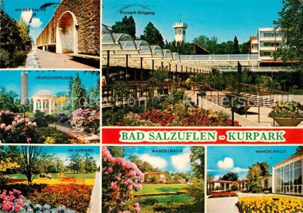Bad Salzuflen Kurpark Leopoldsprudel Saline Wandelhal