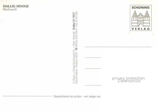 Hallig Hooge Fliegeraufnahme Kirchwarft – Bild 2