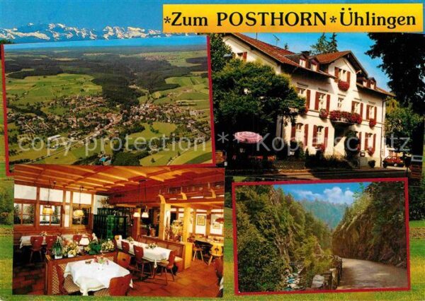 Uehlingen-Birkendorf Fliegeraufnahme Gasthaus zum Posthorn