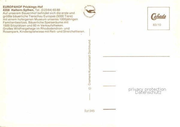 Sythen Europahof Prickingshof Bauernhof Tiersc – Bild 2