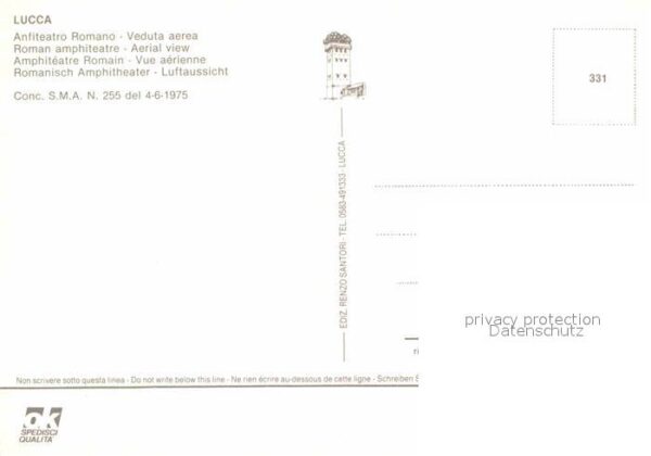 Lucca Anfiteatro Romano veduta aerea Amphithe – Bild 2