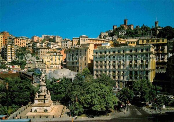 Genova Genua Liguria Piazza Acquaverde Monument Platz Denkma