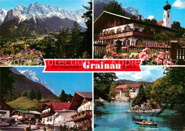 Grainau Gesamtansicht mit Alpenpanorama Wetters