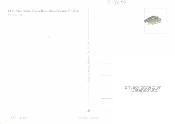 Meissen Elbe Sachsen VEB Staatliche Porzellan Manufaktur Wer – Bild 2
