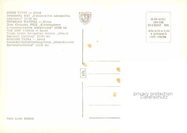 Jasna Slowakei Gewerkschaftserholungsheim Slowakischer – Bild 2