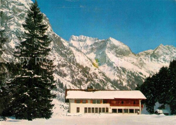 Oberstdorf Berggasthof Oytalhaus mit Schneck Himme