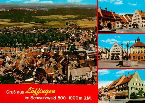 Loeffingen Luftkurort im Schwarzwald Fliegeraufnah
