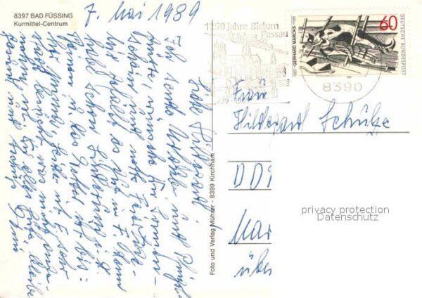 Bad Fuessing Kurmittel Centrum Teich Park Blumenbeet – Bild 2