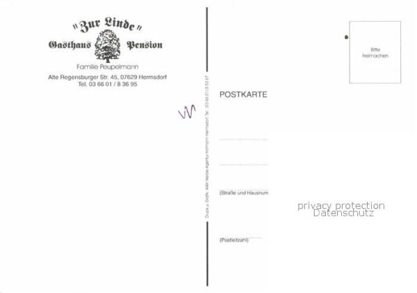 Hermsdorf Thueringen Gasthaus Pension Zur Linde Fachwerkhaus – Bild 2