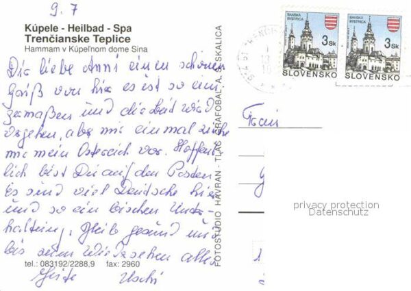 Trencianske Teplice Kupele Heilbad Spa – Bild 2