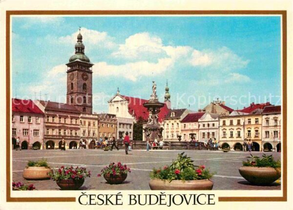 Ceske Budejovice Zizkovo namesti Platz Denkmal