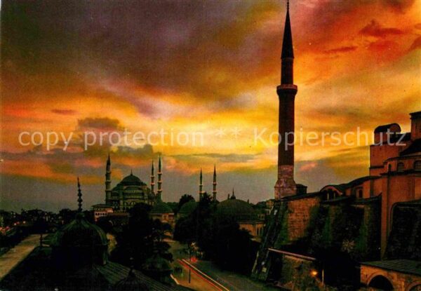 Istanbul Constantinopel Ayasofya ve Sultanahmet Hagia Sophia Bl