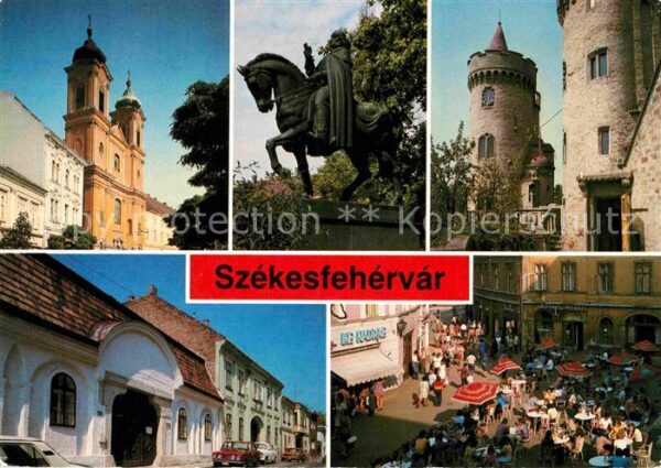 Szekesfehervar Kirche Denkmal Reiterstandbild Turm Mar
