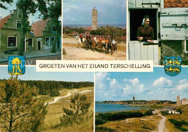 Terschelling Teilansichten Landschaftspanorama Reite