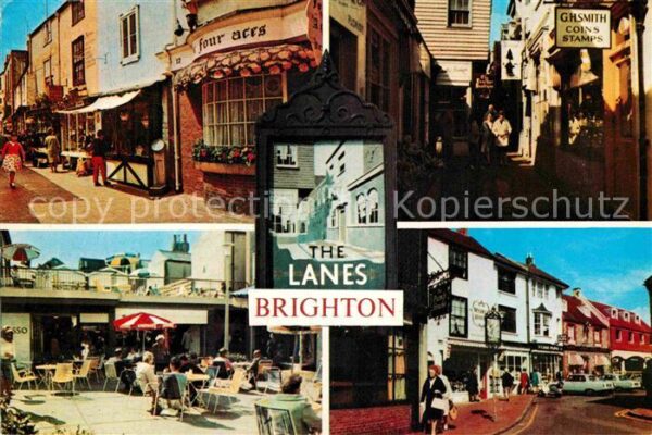 Brighton East Sussex The Lanes Victorian and Georgian ancien