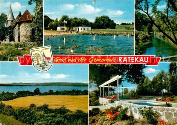 Ratekau Kirche Badesee Park Landschaftspanorama