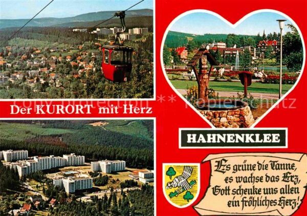 Hahnenklee-Bockswiese Harz Bergbahn Kurort Brunnen Kurpark Hochhäu