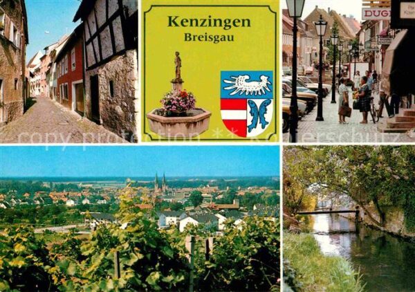 Kenzingen Gasse Innenstadt Stadtpanorama Partie a