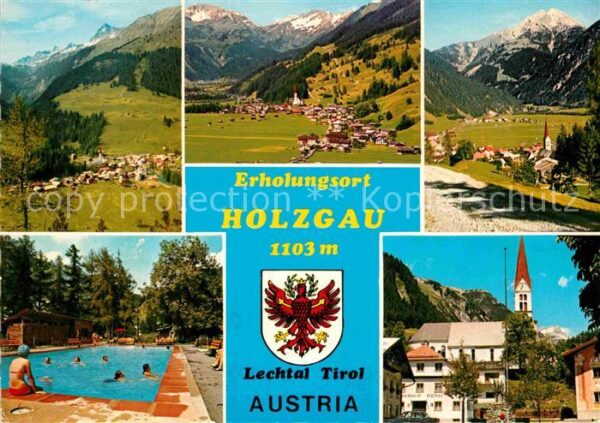 Holzgau Panorama Erholungsort im Lechtal Alpen