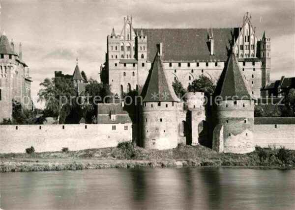 Malbork Brama Mostowa Brückentor Stadtmauer Sch