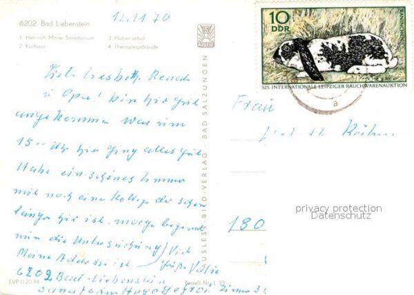 Bad Liebenstein Heinrich Mann Sanatorium Kurhaus Hubert – Bild 2