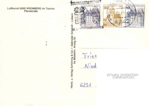 Kronberg Taunus Pferdstrasse Fachwerkhäuser Luftkurort – Bild 2