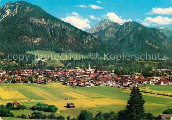 Oberstdorf mit Schattenberg Höfazs Rittenkopf Allg