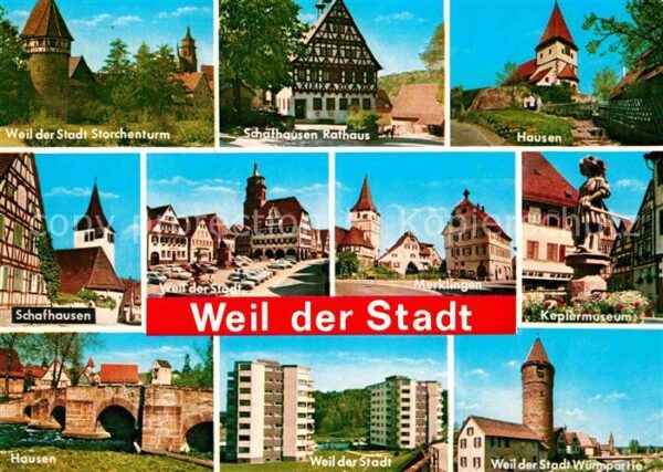 Weil der Stadt Storchenturm Turm an der Würm Keplermus