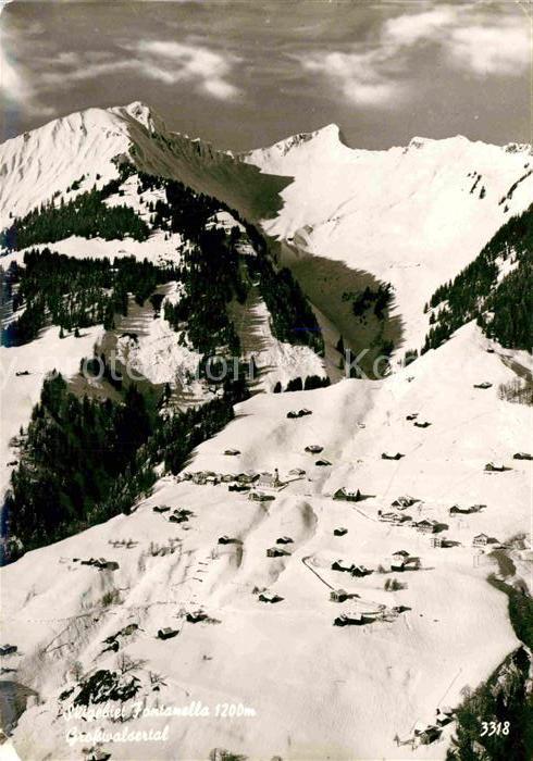 Fontanella Skigebiet Grosswalsertal Fliegeraufnahm