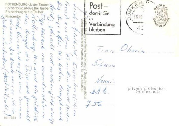 Rothenburg Tauber Klingentor – Bild 2