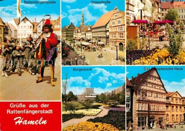 Hameln Weser Rattenfängerspiele Osterstrasse Pferdem