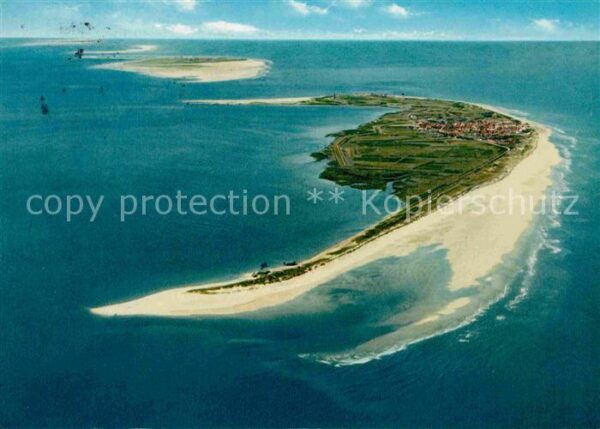 Wangerooge Nordseebad Nordseeinsel Luftaufnahme aus 1000 m Hö