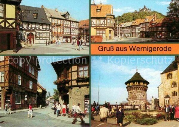 Wernigerode Harz Markt Schöne Ecke Pfarrstrasse Feudalmu