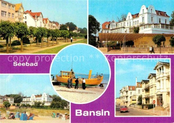 Bansin Ostseebad Strandpromenade FDGB Erholungsheim Orto