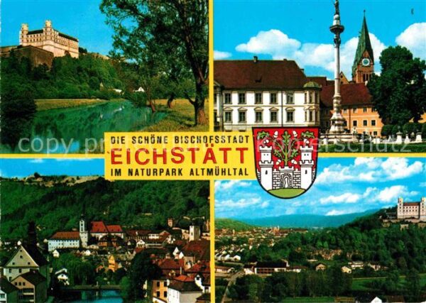Eichstaett Oberbayern Bischofsstadt im Naturpark Altmühltal W