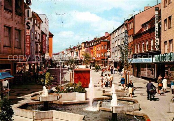 Wesel Rhein Fussgängerzone Hohestrasse Brunnen