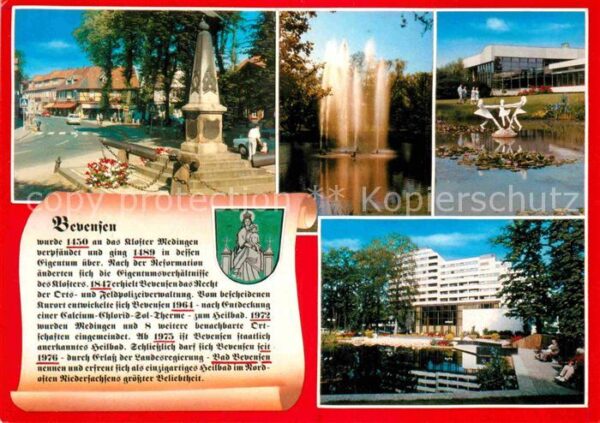 Bevensen Bad Denkmal Fontäne Kurhaus Park Geschichte