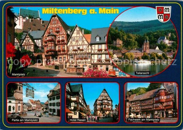 Miltenberg Main Marktplatz Fachwerkhäuser Hotel Riesen
