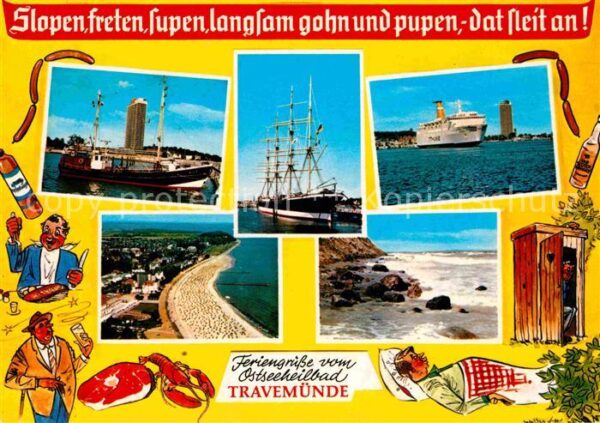 Travemuende Ostseebad Fischkutter Hotel Segelschiff Viermaste