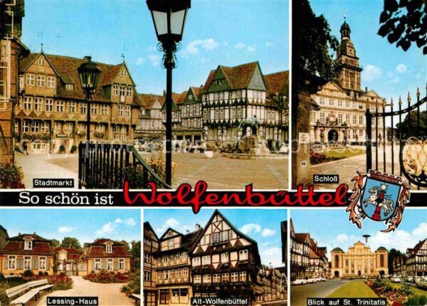 Wolfenbuettel Stadtmarkt Fachwerkhäuser Schloss Lessi