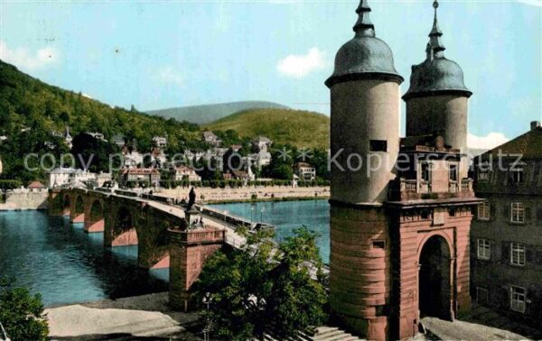 Heidelberg Neckar Alte Brücke Brückentor