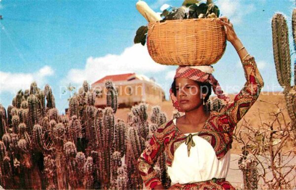 Curacao Niederlaendische Antillen Native Fruit Girl